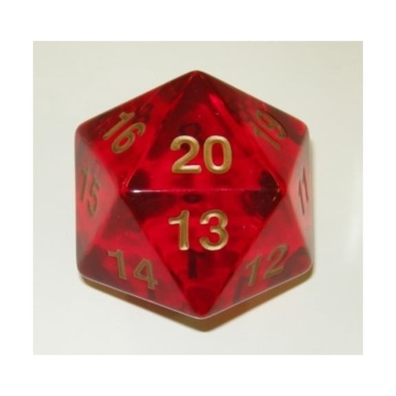 Koplow d20 55mm Red w/Gold (Spindown) New