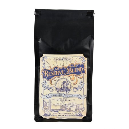 Ruby Brew Reserve Blend Medium-Dark Roast Chocolate & Nut Based 16 oz Whole Bean