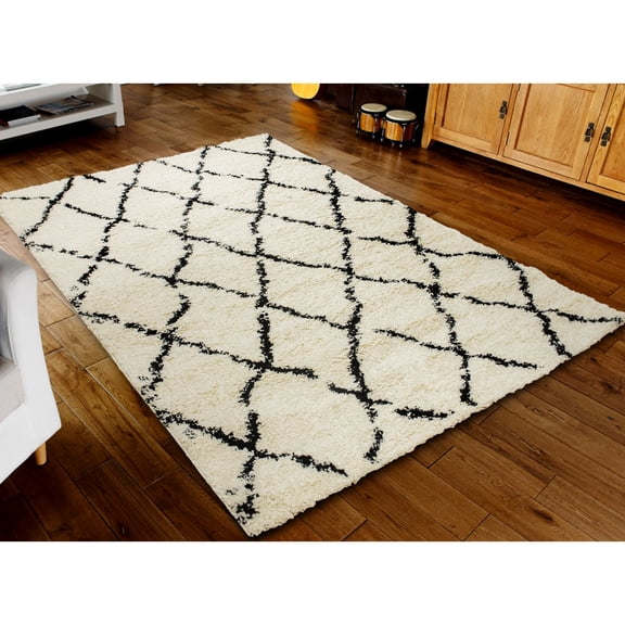 Ruby - Cream, Black - Mystic - Carpet (200 x 290)