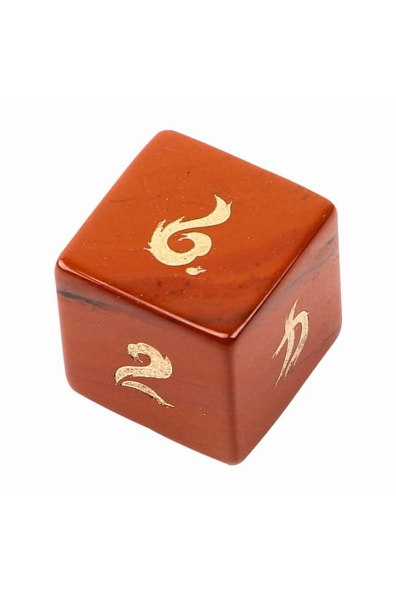 Ruby Crystal Dice Hand-Carved Gemstone Dice D4 D6 D8 D10 D12 D20 Percentile or 7PCS Polyhedral Set for DnD & Tabletop RPG