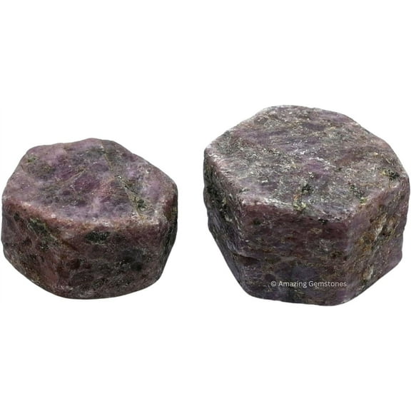Ruby Crystal Raw Stones (2 Pieces)