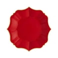 thumbnail image 1 of Ruby Red Dessert Plates | Unique Porcelain Inspired Paper Party Plate, 1 of 3
