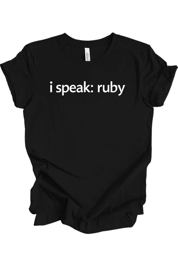 Ruby Developer Speaking Code Graphic Everyday Lifestyle T-shirt