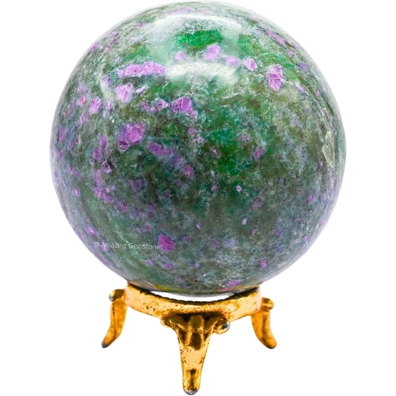 Ruby Fuchsite Crystal Ball Sphere 2.5" Inches