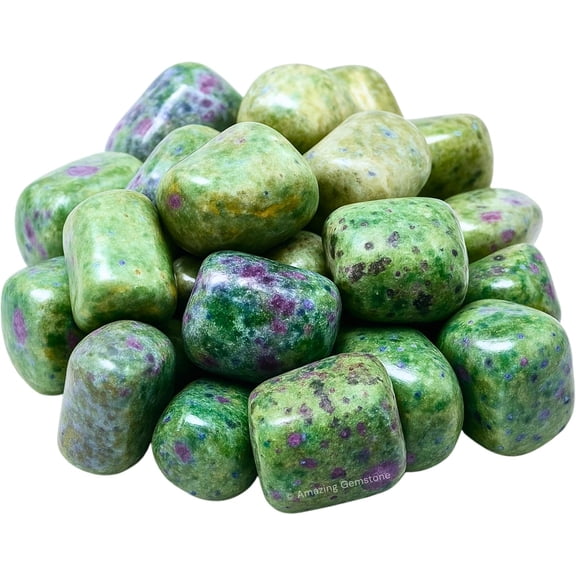Ruby Fuchsite Crystals and Healing Stones Tumbled - 1000+ Carats