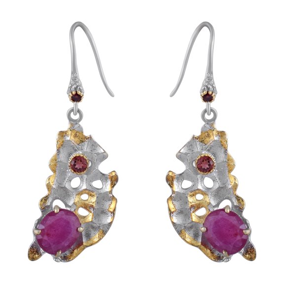 Ruby Gemstone Earring