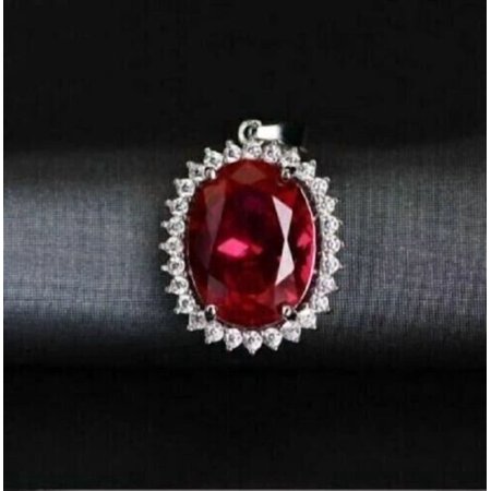 Ruby Gemstone Pendant | Genuine Red Ruby Necklace for Women | Sterling Silver July Birthstone Jewelry Gift gemstone Jewellery