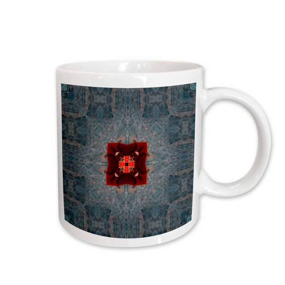 3drose, Ruby Gift Mandala, 15oz Mug