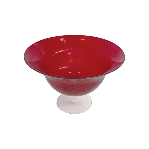Ruby Glass Compote
