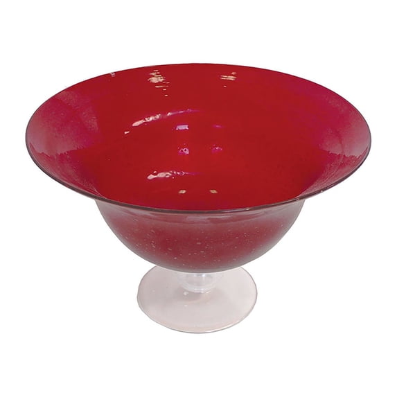 Ruby Glass Compote