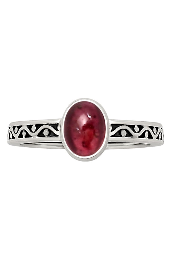 Ruby Glassfield 925 Sterling Silver Ring s.7 Jewelry R-1213 SDR251877