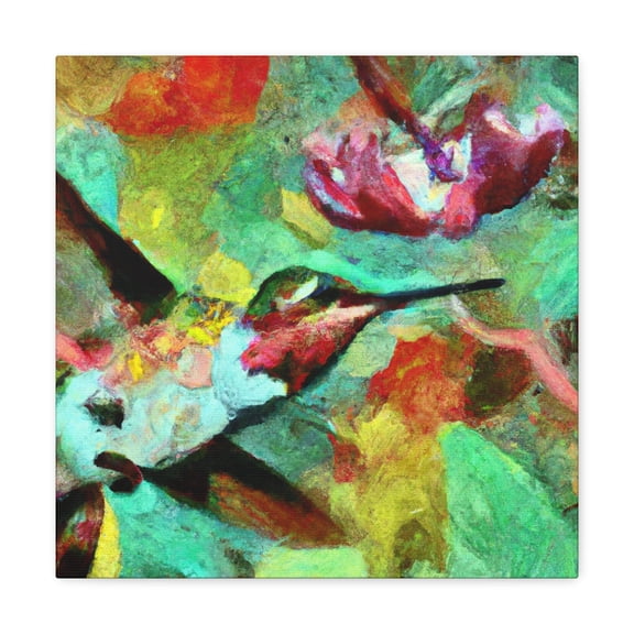 Ruby Hummingbird Flight - Canvas