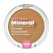 Ruby Kisses Mineral Pressed Powder Foundation, Medium to Full Coverage Natural Finish 0.35 Ounce Mocha