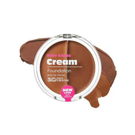 Ruby Kisses 3D Face Creator Cream Foundation & Concealer, 12 Hours Long Lasting, Medium to Full Coverage, Non-Greasy, Ideal for Makeup & Contour Palette