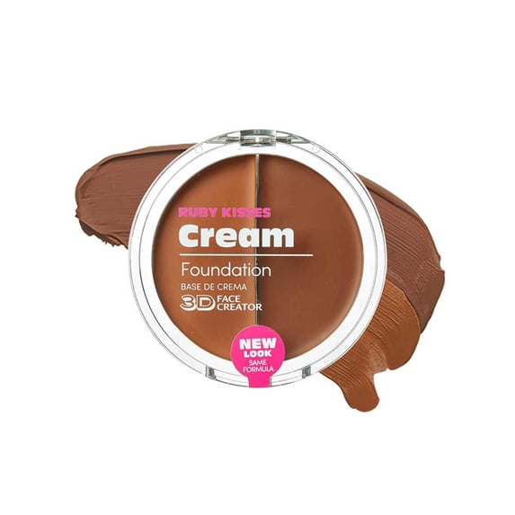 Ruby Kisses 3D Face Creator Cream Foundation & Concealer, 12 Hours Long Lasting, Medium to Full Coverage, Non-Greasy, Ideal for Makeup & Contour Palette