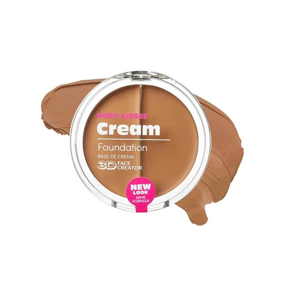 Ruby Kisses 3D Face Creator Cream Foundation & Concealer, 12 Hours Long Lasting, Medium to Full Coverage, Non-Greasy, Ideal for Makeup & Contour Palette