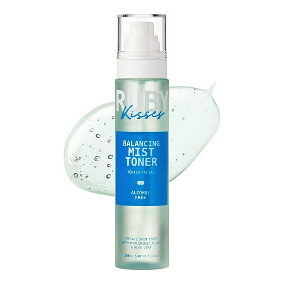 Ruby Kisses Balancing Face Mist Toner, Hydrating for Sensitive, All Skin Types, Light & Fresh Spray-on Toner, Reduce Redness & Inflammation, Alcohol Free, Made in Korea