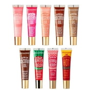 Ruby Kisses Broadway Vita-Lip Tinted Lip Gloss (9 Pack) Ultra-Hydrating, Nourishing, Soothing Formula with Vitamins, High-Shine Non-Sticky Lip Balm with Rosehip+Coconut Oil, Pink, Red & Brown Shades