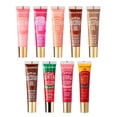 thumbnail image 1 of Ruby Kisses Broadway Vita-Lip Tinted Lip Gloss (9 Pack) Ultra-Hydrating, Nourishing, Soothing Formula with Vitamins, High-Shine Non-Sticky Lip Balm with Rosehip+Coconut Oil, Pink, Red & Brown Shades, 1 of 9