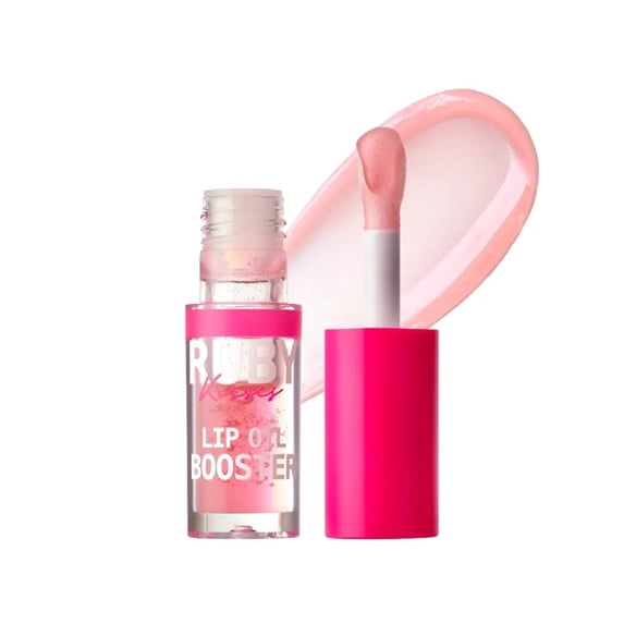Ruby Kisses Lip Oil Booster, Hydrating Lip Gloss with Nourishing Natural Oil Blend, Jumbo Wand for Easy Application, Non-Sticky Formula