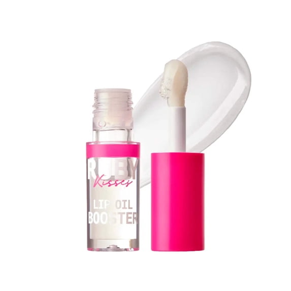 Ruby Kisses Lip Oil Booster, Hydrating Lip Gloss with Nourishing Natural Oil Blend, Jumbo Wand for Easy Application, Non-Sticky Formula