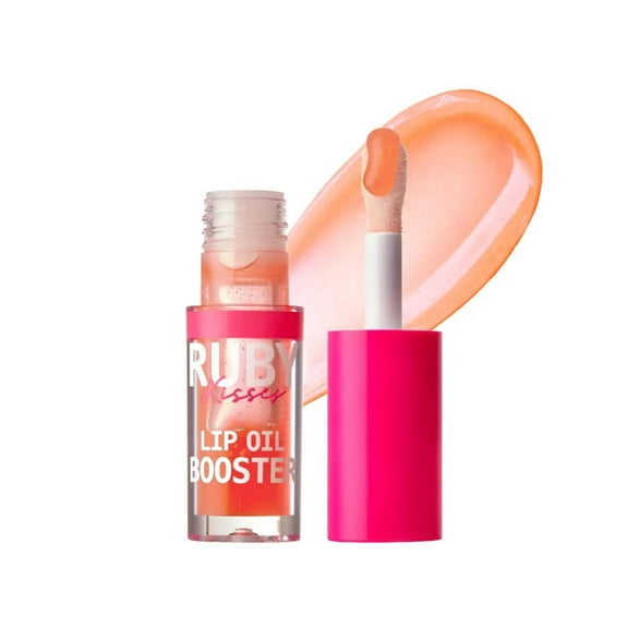 Ruby Kisses Lip Oil Booster, Hydrating Lip Gloss with Nourishing Natural Oil Blend, Jumbo Wand for Easy Application, Non-Sticky Formula