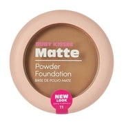 Ruby Kisses Matte Powder Foundation, Mocha, Unisex, 8 Shades, Sponge & Mirror Included, Full Coverage, Versatile Pressed Powder Finisher