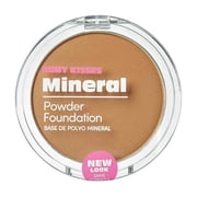 Ruby Kisses Mineral Pressed Powder Foundation, Medium to Full Coverage Natural Finish 0.35 Ounce Mocha