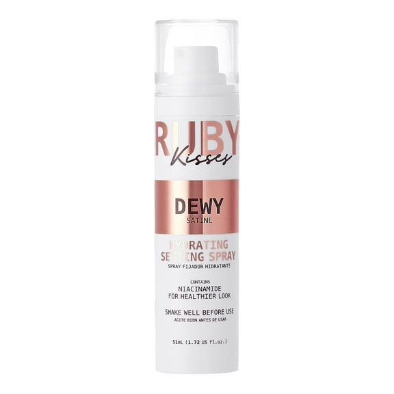 Ruby Kisses Setting Spray - Ultra-fine mist, Sets makeup, Long-Lasting Formula for a Flawless Finish (Dewy)