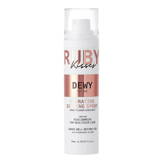 Ruby Kisses Setting Spray - Ultra-fine mist, Sets makeup, Long-Lasting Formula for a Flawless Finish (Dewy)