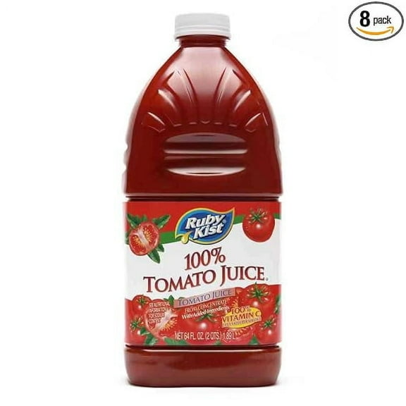 Ruby Kist Tomato Juice, 64 Fluid Ounce - 8 per case.