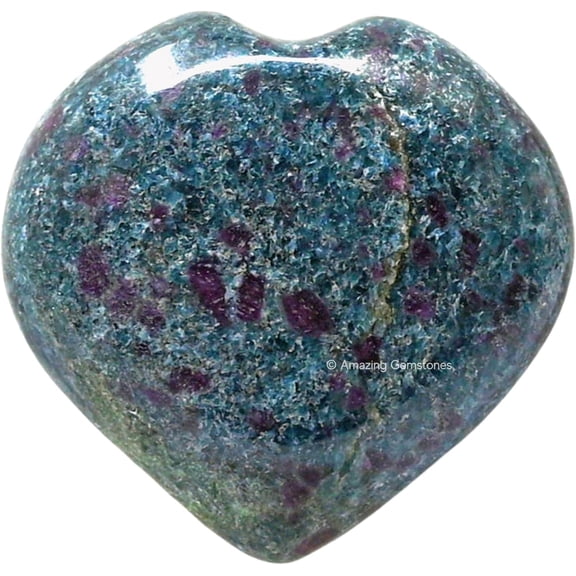 Ruby Kyanite Crystal Heart