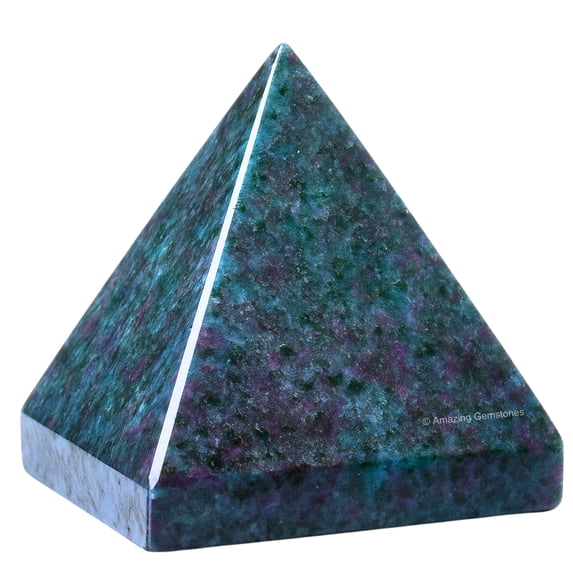 Ruby Kyanite Crystal Pyramid 1" Inch
