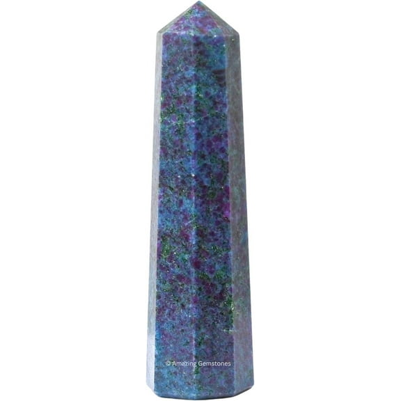 Ruby Kyanite Crystal Tower Obelisk Point (3" to 4" INCH)