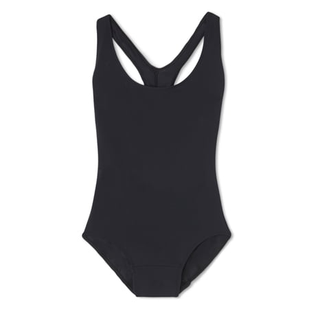 Ruby Love Women's Period Swimwear Racerback in Black Sea, size XL