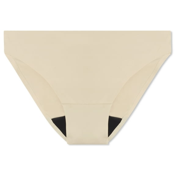 Ruby Love Women's Period Underwear Panty - Bikini in Nude, size L