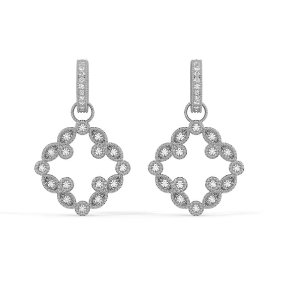 Silvermist Jewelry Ruby Mae Earrings 18K White Gold over 925 Sterling Silver | Everyday Jewelry for Women, Birthday Gift for Her
