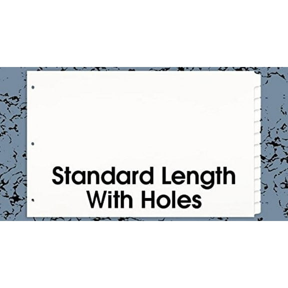 Ruby Paulina LLC 11x17 12-Tabbed Dividers, Pack of 24, White (590802) binder-index-dividers