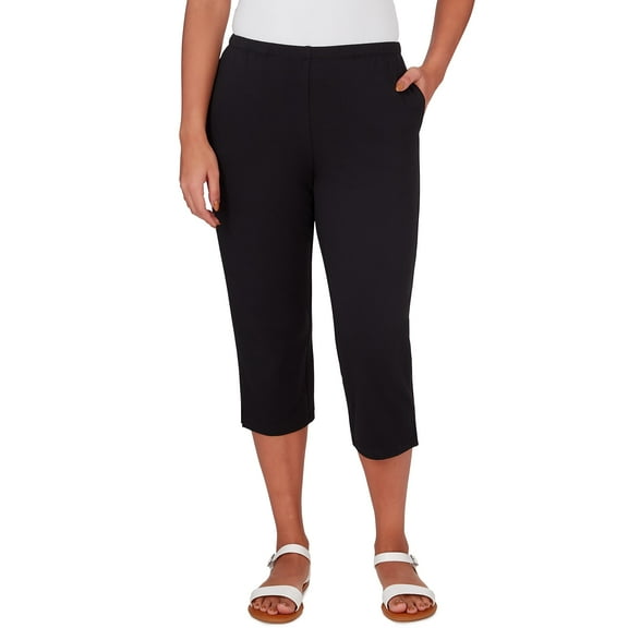 Ruby Rd. French Terry (US, Alpha, Large, Regular, Regular, Misses, Black)