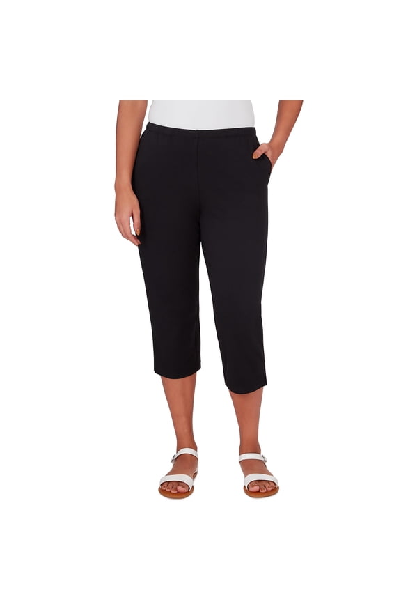 Ruby Rd. French Terry (US, Alpha, X-Large, Regular, Regular, Misses, Black)