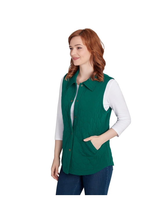 Quilted Jacket Cotton/Polyester (US, Alpha, Small, Regular, Regular, Emrald)