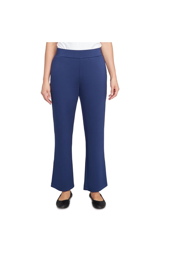 Ruby Rd. Scuba with Embroidery (US, Alpha, Medium, Regular, Petite, Petite, Deep Blue)