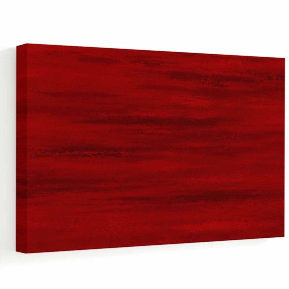 Ruby Red Abstract Texture Canvas Wall Art, Vintage Distressed Graffiti Art Wall Art Prints Artwork Framed Canvas Ready to Hang Art Pictures for Bathroom Bedroom Entry Desk Corner 10" x 8"