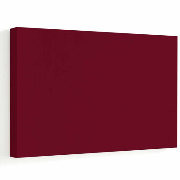 Ruby Red Canvas Wall Art, Minimalist Solid Color Wall Art Prints Artwork Framed Canvas Ready to Hang Art Pictures for Bathroom Bedroom Entry Desk Corner 10" x 8"