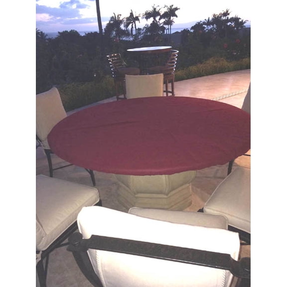 Ruby Red Felt Poker Table Cover - Red - Fits 60" Round Lifetime Folding Table - Modern - free ship in America