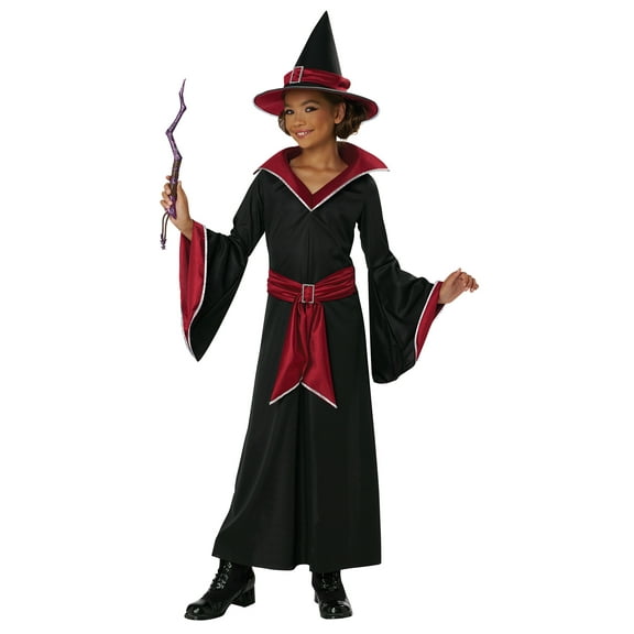 Ruby Red Glamour Witch Child Costume - M (8-10)