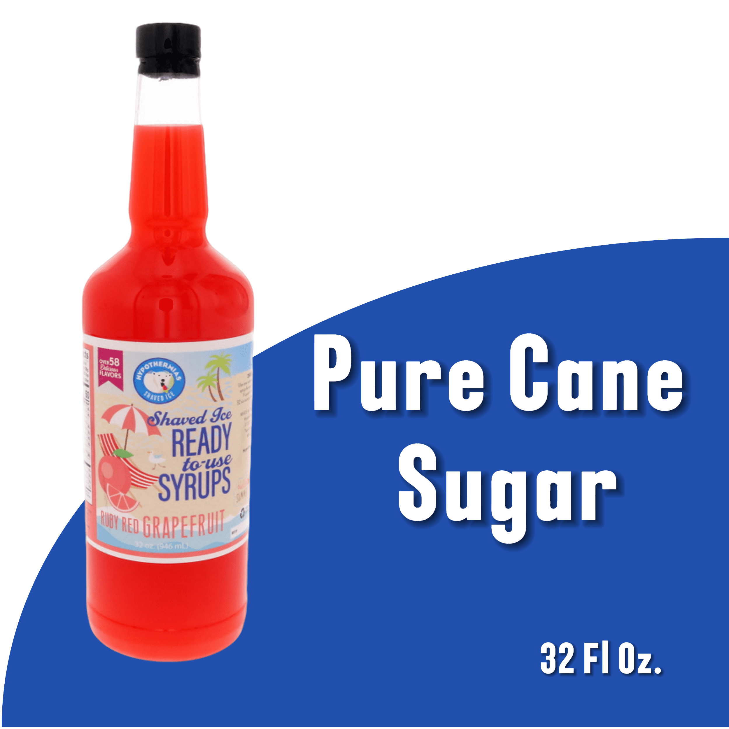 Ruby Red Grapefruit Hypothermias Hawaiian Snow Cones Flavor Syrups for