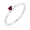 thumbnail image 1 of Ruby Red Heart Solitaire Ring&amp;#44; Size : 07, 1 of 3