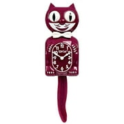 Ruby Red Kit Cat Clock 15.5" Full Size Kit-Cat Klock with Moving Eyes and Tail Retro Style