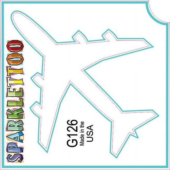 Ruby Red Paint G126 1.5 x 2.3 x 2.3 in. 3-Ply Jet 2 Design Glitter Tattoo - Pack of 100